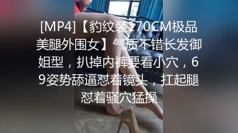 [MP4]【豹纹装170CM极品美腿外围女】气质不错长发御姐型，扒掉内裤要看小穴，69姿势舔逼怼着镜头，扛起腿怼着骚穴猛操