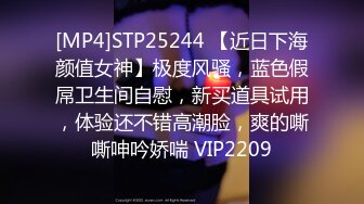 [MP4]STP25244 【近日下海颜值女神】极度风骚，蓝色假屌卫生间自慰，新买道具试用，体验还不错高潮脸，爽的嘶嘶呻吟娇喘 VIP2209