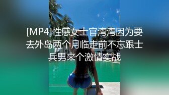 [MP4]性感女士官湾湾因为要去外岛两个月临走前不忘跟士兵男来个激情实战