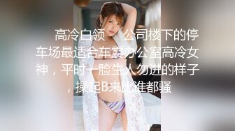 ❤️高冷白领❤️公司楼下的停车场最适合车震办公室高冷女神，平时一脸生人勿进的样子，操起B来比谁都骚