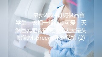 ⚫️⚫️最新2024订购极品留学生，长相一般有点可爱，天然巨乳肥臀白虎一线天大馒头粉鲍Msbreewc不雅私拍 (2)