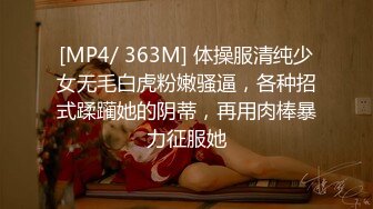 [MP4/ 363M] 体操服清纯少女无毛白虎粉嫩骚逼，各种招式蹂躏她的阴蒂，再用肉棒暴力征服她