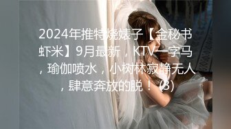 2024年推特烧婊子【金秘书虾米】9月最新，KTV一字马，瑜伽喷水，小树林寂静无人，肆意奔放的脱！ (3)